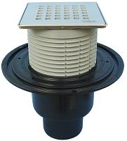 HL 310NPr-3123 Трап с сухим сифоном с решеткой HL3123 клик-клак DN50/75/110