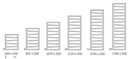 Terma ZigZag 835х500 Водяной полотенцесушитель