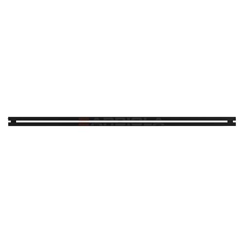 Arbiola Gorizont Ritmo H 2500-40-02 секции чёрный горизонтальный  радиатор c боковым подключением