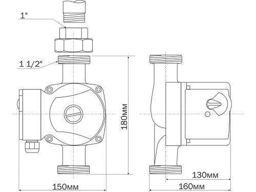 Aquario AC 258-180 циркуляционный насос
