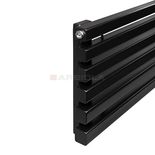 Arbiola Gorizont Ritmo V 600-40-05 секции чёрный горизонтальный радиатор c нижним подключением