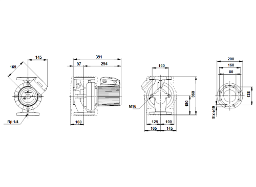 Grundfos 200 UPS 80/120 F PN10 /400V Циркуляционный насос