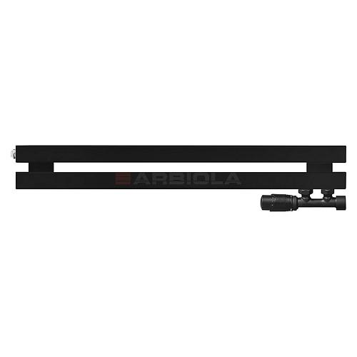 Arbiola Ritmo Gorizont V 1000-40-02 секции чёрный горизонтальный радиатор c нижним подключением