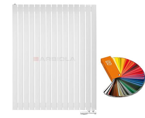 Arbiola Liner V 1250-36-15 секции цветной вертикальный радиатор c нижним подключением