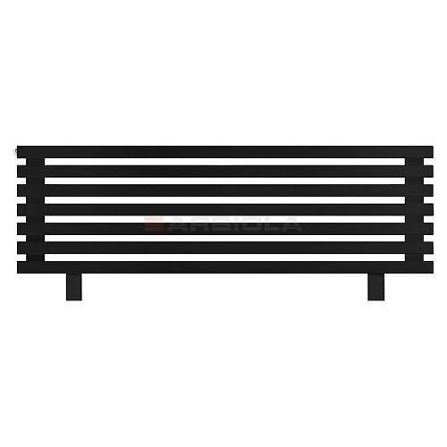 Arbiola Gorizont Ritmo HZ 1250-40-07 секций чёрный горизонтальный  радиатор c боковым подключением (на ножках)