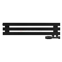 Arbiola Ritmo Gorizont V 1000-40-03 секции чёрный горизонтальный радиатор c нижним подключением
