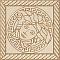 Versace Marble Toz.Medusa Beige Sab 11,5x11,5 см  Вставка