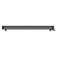 Arbiola Gorizont Ritmo VZ 2500-40-03 секции чёрный горизонтальный  радиатор c нижним подключением (на ножках)