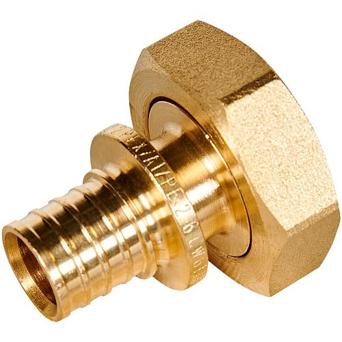 ROMMER Переходник с накидной гайкой (евроконус) 16xG3/4 для трубы из сшитого полиэтилена осевой