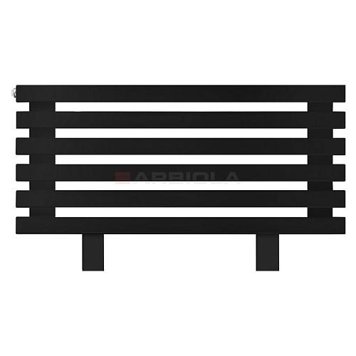 Arbiola Gorizont Ritmo HZ 700-40-06 секций чёрный горизонтальный  радиатор c боковым подключением (на ножках)