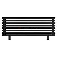 Arbiola Gorizont Ritmo HZ 1250-40-08 секций чёрный горизонтальный  радиатор c боковым подключением (на ножках)