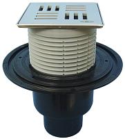 HL 310NPr-3124 Трап с сухим сифоном с решеткой HL3124 клик-клак DN50/75/110