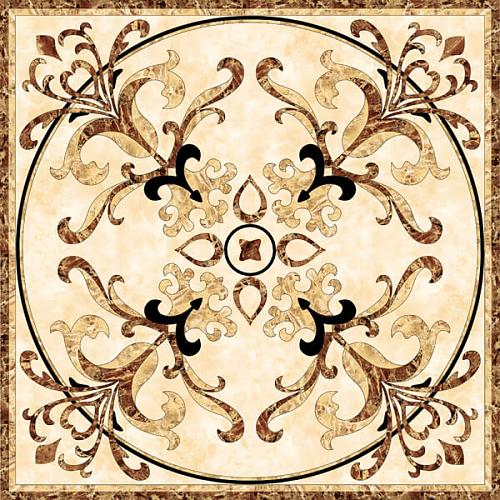 Infinity Ceramic Tiles Ruskin Roseton Beige 120x120 декоративный элемент