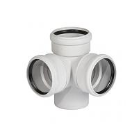 Ostendorf SKED Крестовина 110 х 110 х 110 х 87° двухплоскостная шумопоглощающая для внутренней канализации