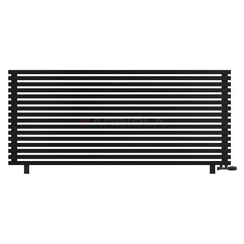 Arbiola Gorizont Ritmo VZ 2200-40-16 секций чёрный горизонтальный  радиатор c нижним подключением (на ножках)