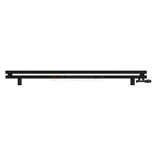 Arbiola Gorizont Ritmo VZ 1750-40-02 секции чёрный горизонтальный  радиатор c нижним подключением (на ножках)