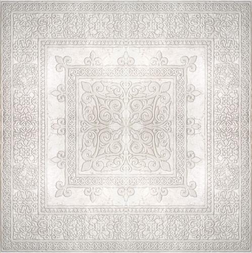 Absolut Ceramica Papiro Roseton Gotico White 60x60 см Панно