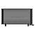 Arbiola Gorizont Ritmo VZ 1200-40-11 секций чёрный горизонтальный  радиатор c нижним подключением (на ножках)