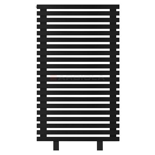 Arbiola Gorizont Ritmo HZ 750-40-21 секция чёрный горизонтальный  радиатор c боковым подключением (на ножках)