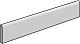 Settecento Square Travertino Battiscopa Nat 7,8 x47,8 см Плинтус