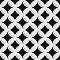 Tagina Deco Dantan Etoile Noir-Blanck 20×20 см Напольная плитка