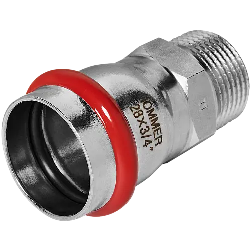 ROMMER Переходник ВПр-Нр 28x3/4, из нержавеющей стали прессовой, арт. Rss-0021-002834