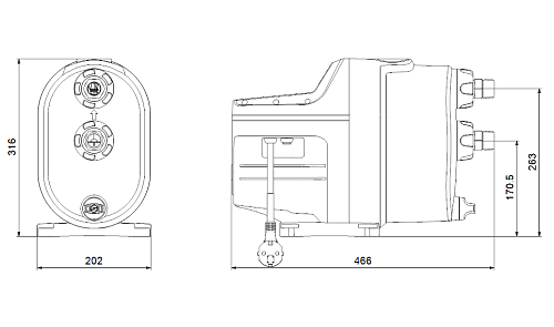 Grundfos SCALA1 5-55 Cамовсасывающая насосная установка