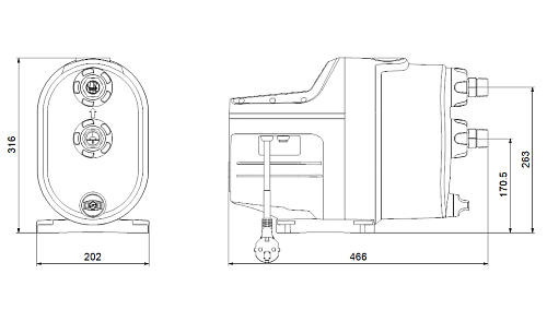 Grundfos SCALA1 3-35 Cамовсасывающая насосная установка 