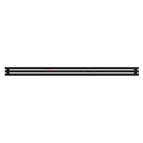 Arbiola Gorizont Ritmo H 2500-40-03 секции чёрный горизонтальный  радиатор c боковым подключением