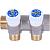 SMB 6852 341202 Stout Коллектор распределительный 3/4", 2 отвода 1/2"  (плоское уплотнение)