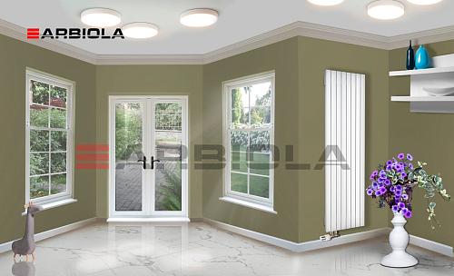 Arbiola Liner V 2200-36-05 секции белый  вертикальный радиатор c нижним подключением